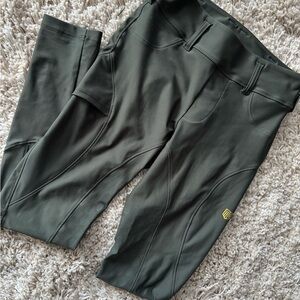 MAYA DELOREZ Paula Half Seat Green Performance Breeches